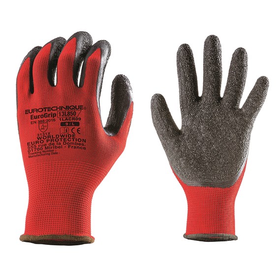 Latex coated glove