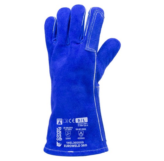 Welding glove EUROWELD blue