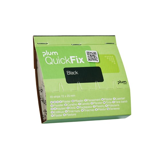QuickFix refill with 45 black plaster
