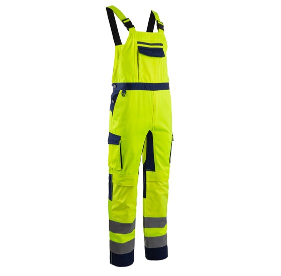 Hi-viz Bib & Brace HIBANA yellow-navy, size 4XL