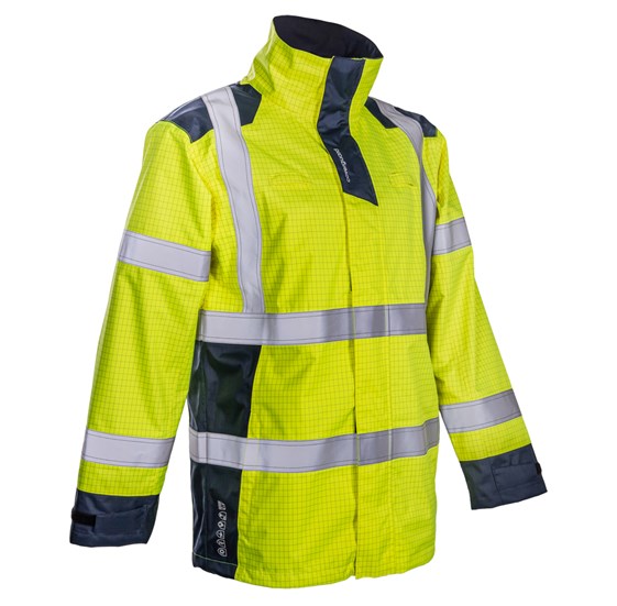 Hi viz parka NOTT yellow-navy