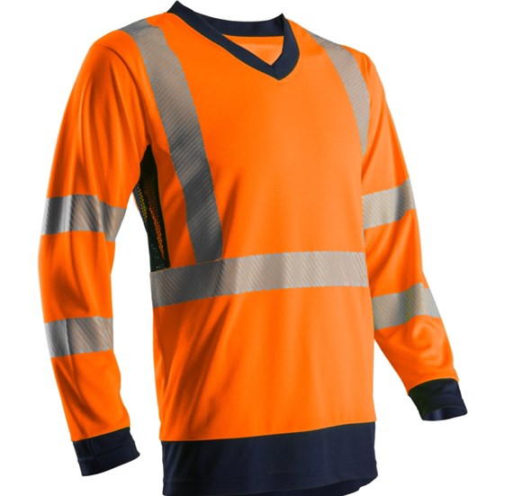 Long sleeve high vis t-shirt SOMO orange n