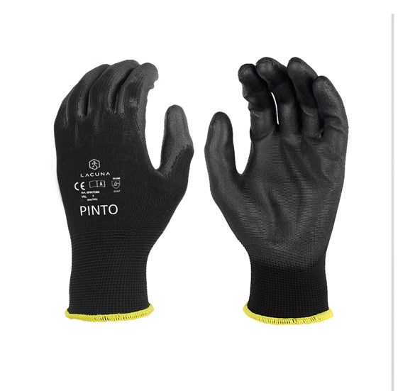 PU coated gloves PINTO black