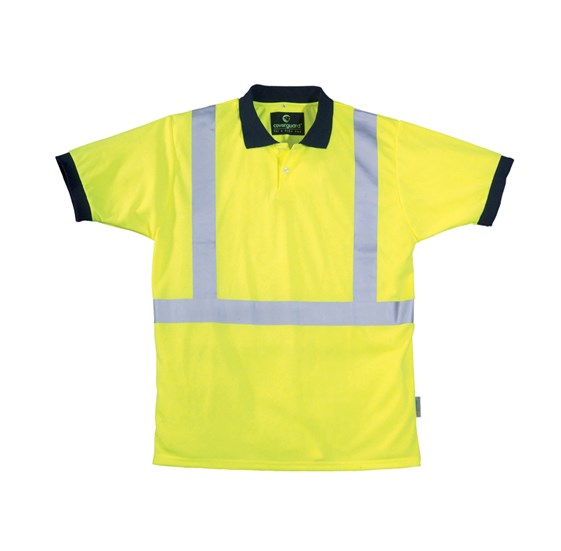 Odsevna polo majica YARD rumena