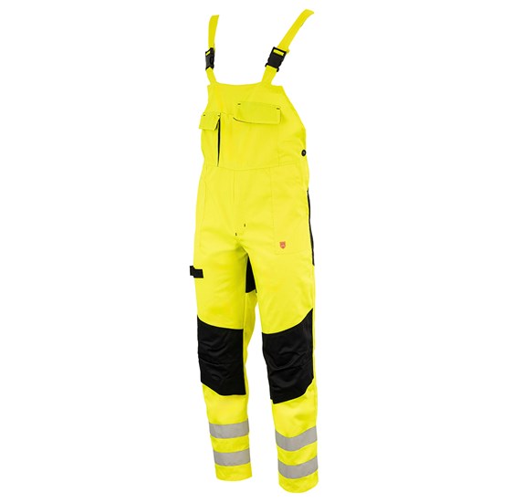 Odsevne zaščitne farmer hlače SPEKTAR Hi-Viz rumene