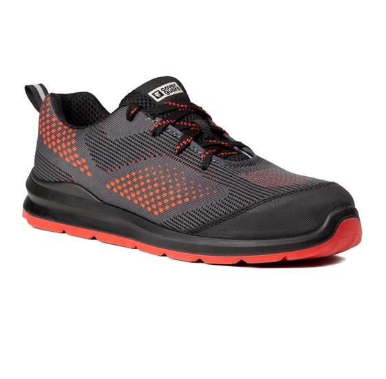 Safety shoe low MILERITE S1P grey red