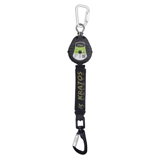 Retractable fall arrester with webbing lanyard Lg 2 m