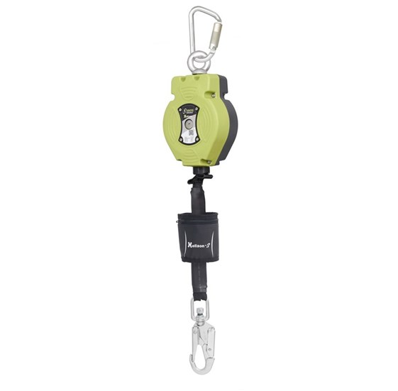 Retractable fall arrester HELIXON with webbing lanyard Lg 3,5 m