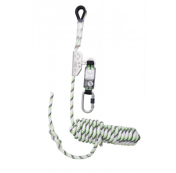 Guided type fall arrester on kernmantle rope diam 12mm with energy absorber - 20