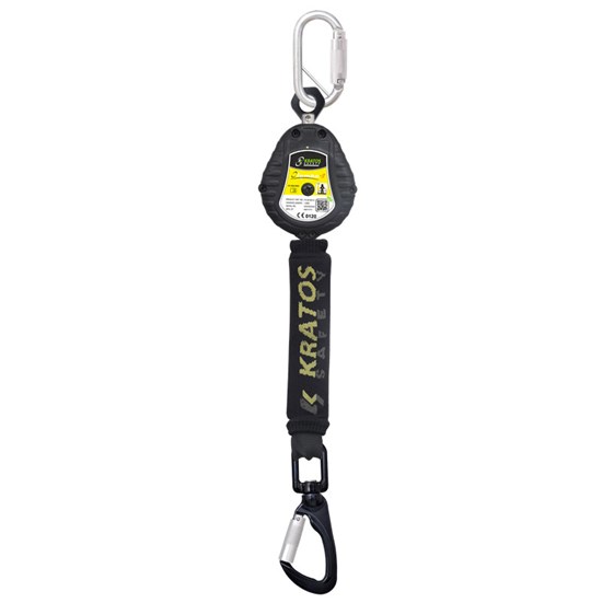 Retractable fall arrester with webbing lanyard Lg 1,75 m Olympe S