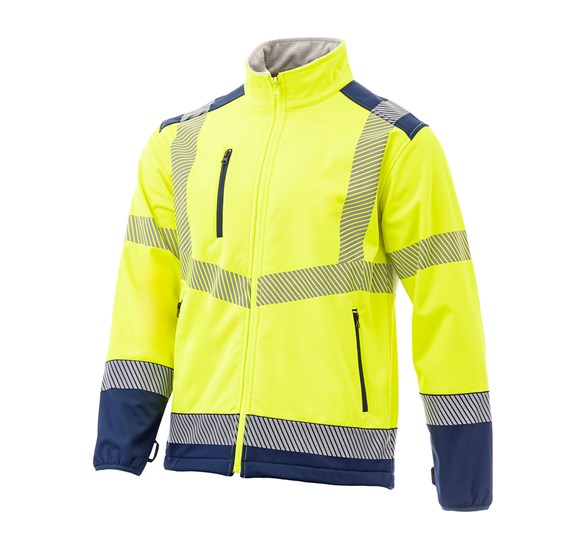 Hi viz softshell jacket PEGASI yellow