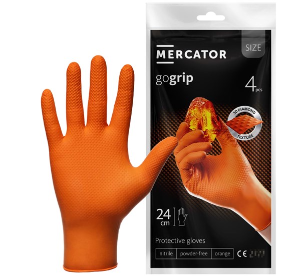 Disposable gloves MERCATOR GOGRIP PRO, O