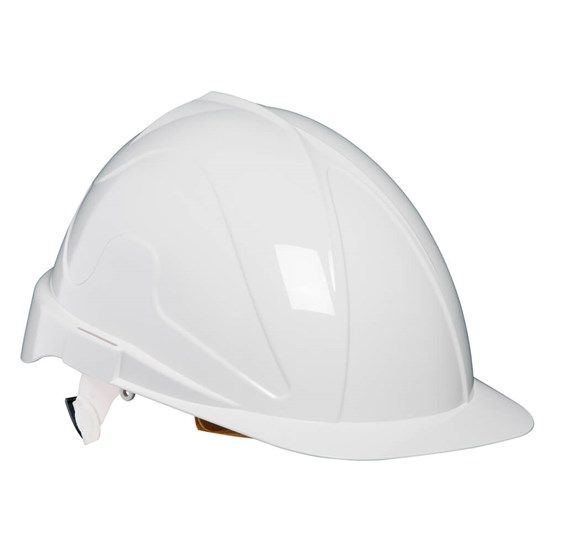Safety helmet TIRRENO TXR white - wheel ratchet