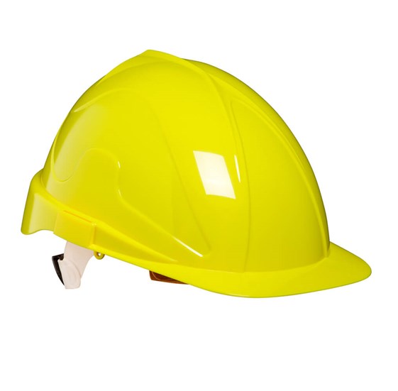 Safety helmet TIRRENO TXR yellow - wheel ratchet